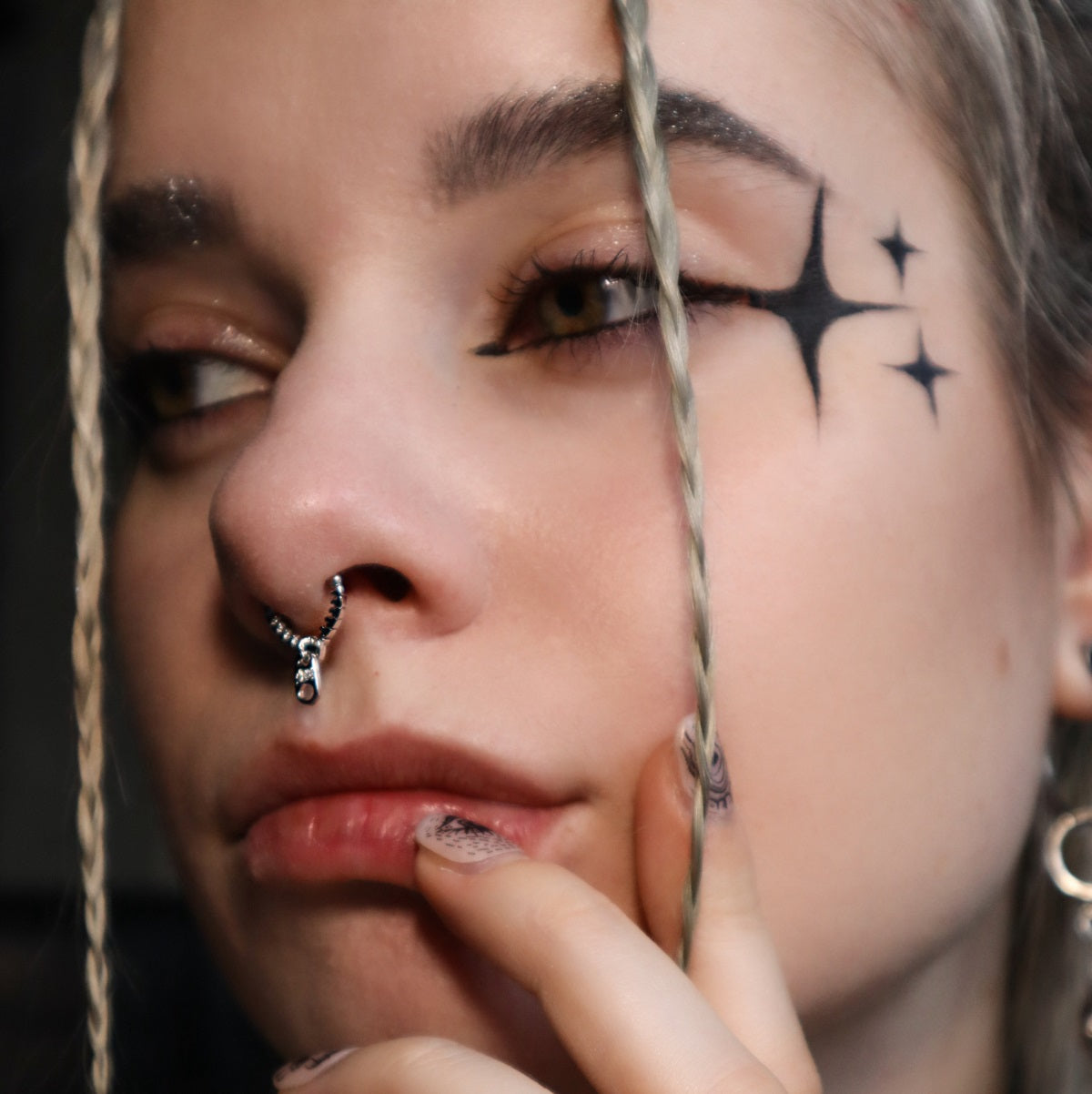 16G Zipper Style Clicker Septum Ring