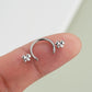 Puffed Butterfly Horseshoe Septum Ring