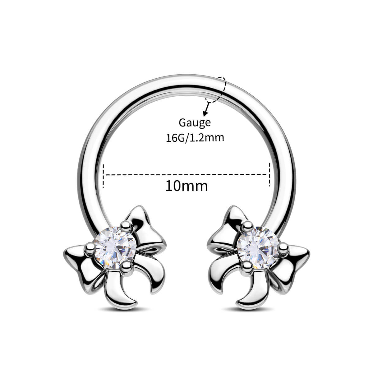 10mm bow septum ring