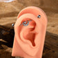 ear piercing industrial bar