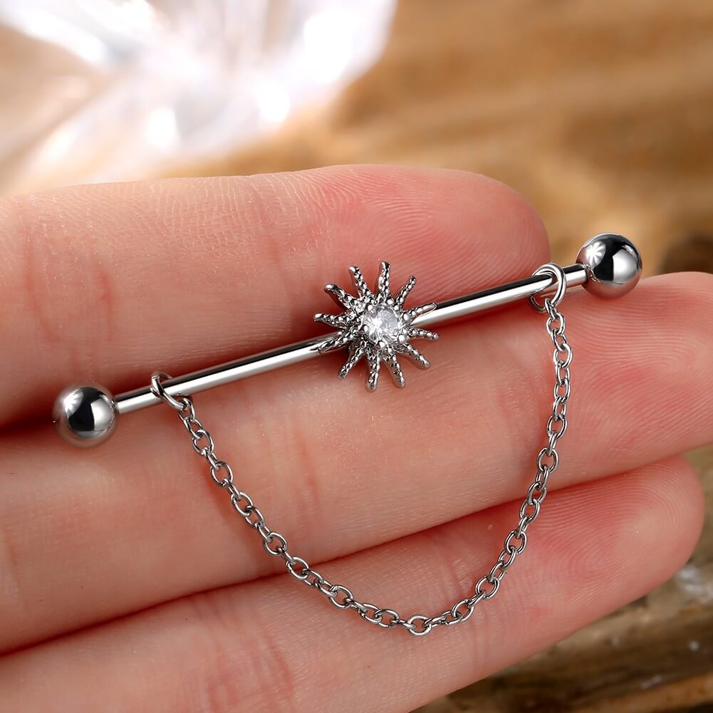 14g industrial barbell jewelry