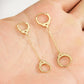 14K Solid Gold 20G Handcuffs Cartilage Earring Jewelry