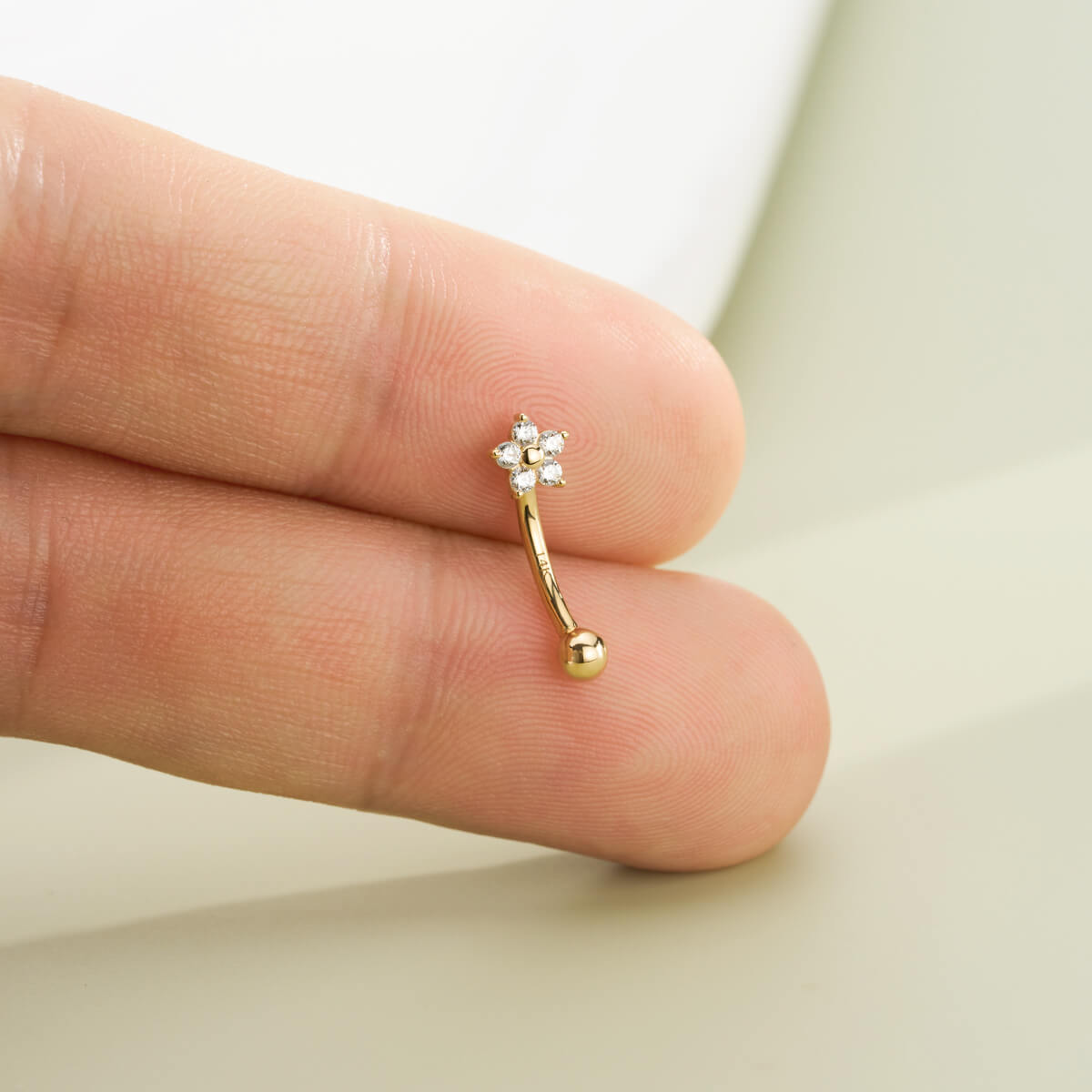 flower rook earring