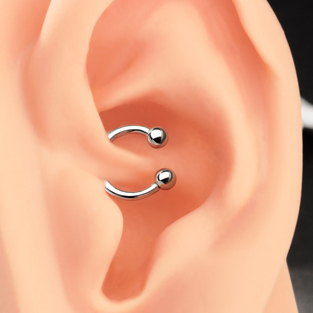 horseshoe daith ring