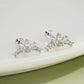 oufer CZ flower petal cartilage stud 