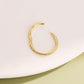 14K Gold 20G Nasen ring klappbares Segment CZ Nasen reifen ring