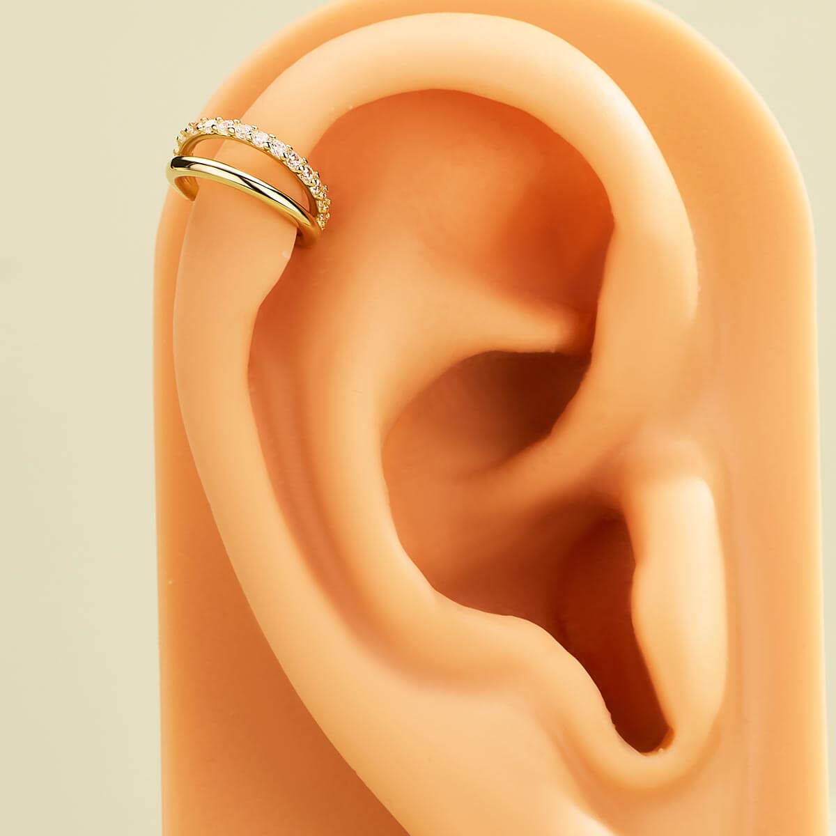 Double fashion hoop cartilage earrings