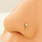 dangle nose piercing stud 