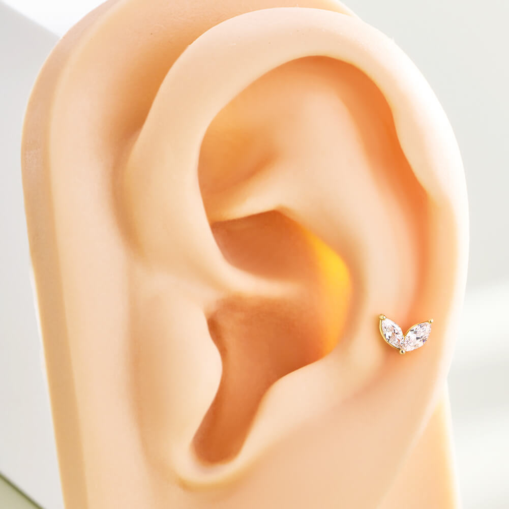 Threadless hot sale cartilage earrings