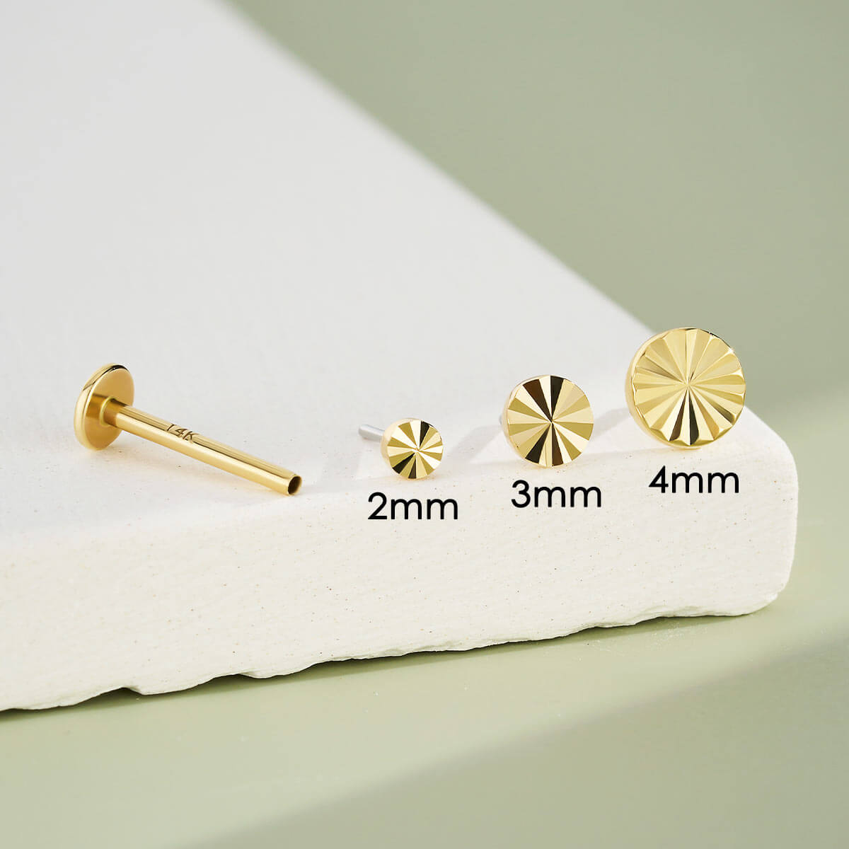 threadless cartilage stud