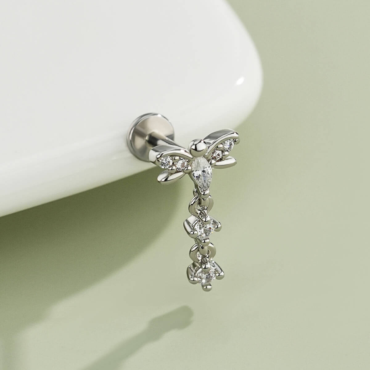 oufer dragonfly cartilage earring