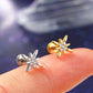 16G Internally Threaded CZ Sunflower Labret Stud Cartilage Earring