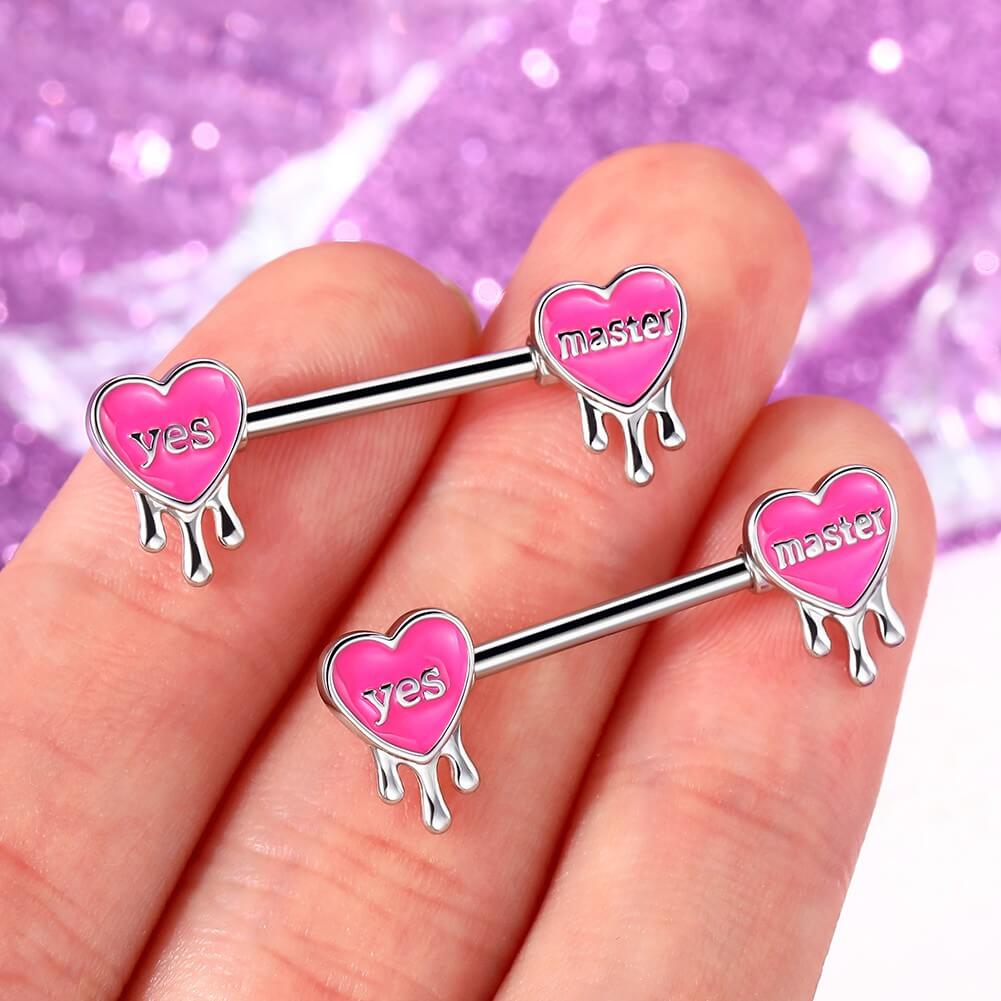 Heart shop nipple jewelry