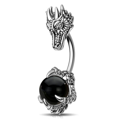 black dragon belly ring 