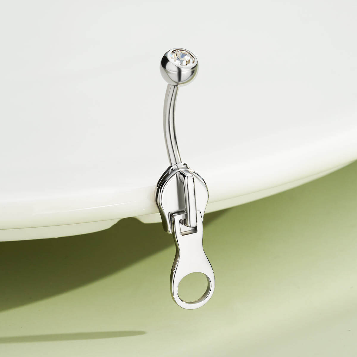 14G Zipper Style Belly Button Ring