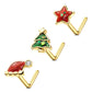 oufer christmas nose stud 