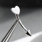 oufer heart sterling silver eyebrow ring