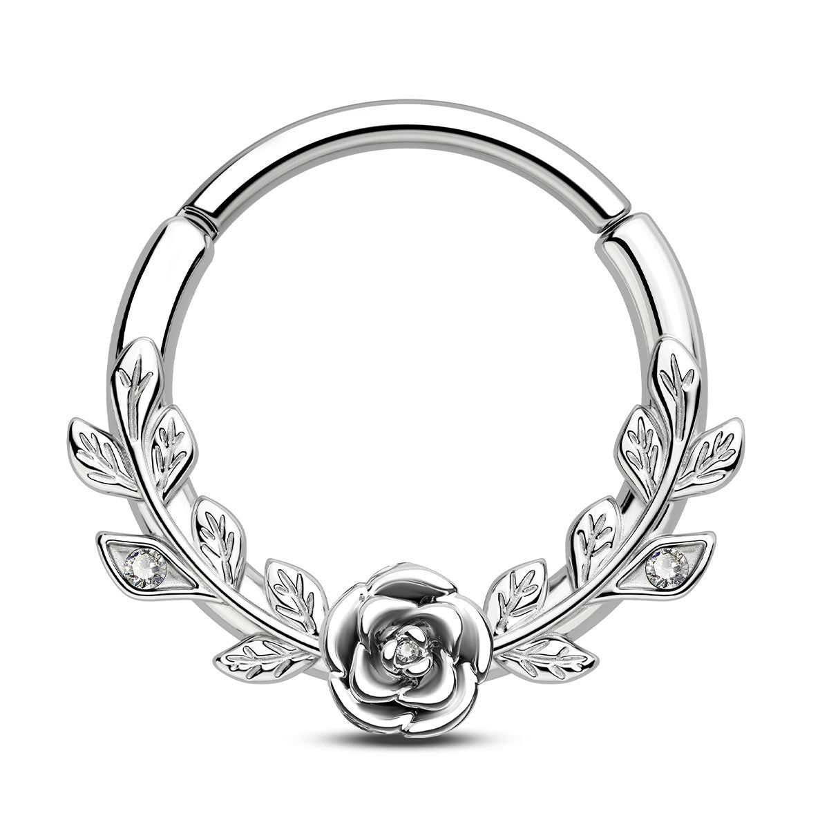 16G Dainty Rose Style Septum Ring