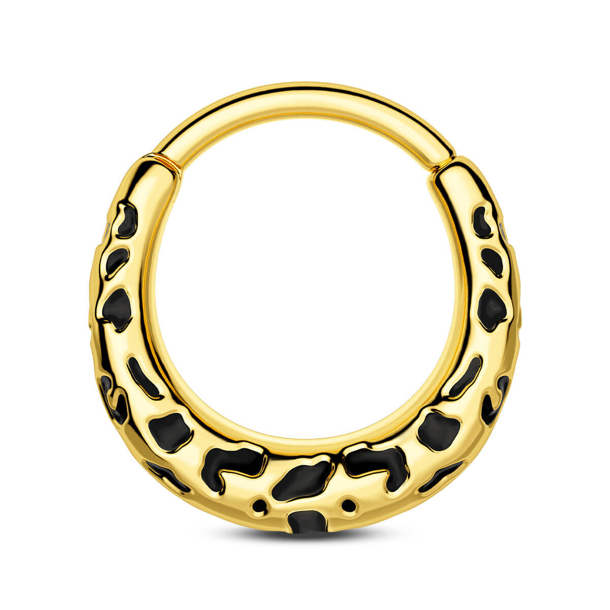 Leopard Print septum ring 