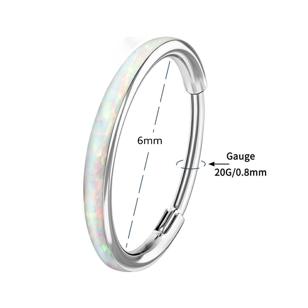 L Shape - Golden Opal Nose Ring | hotRAGS.com