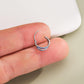 20G Gradient Color CZ Double Hoop Nose Ring