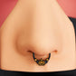 black pumpkin septum ring