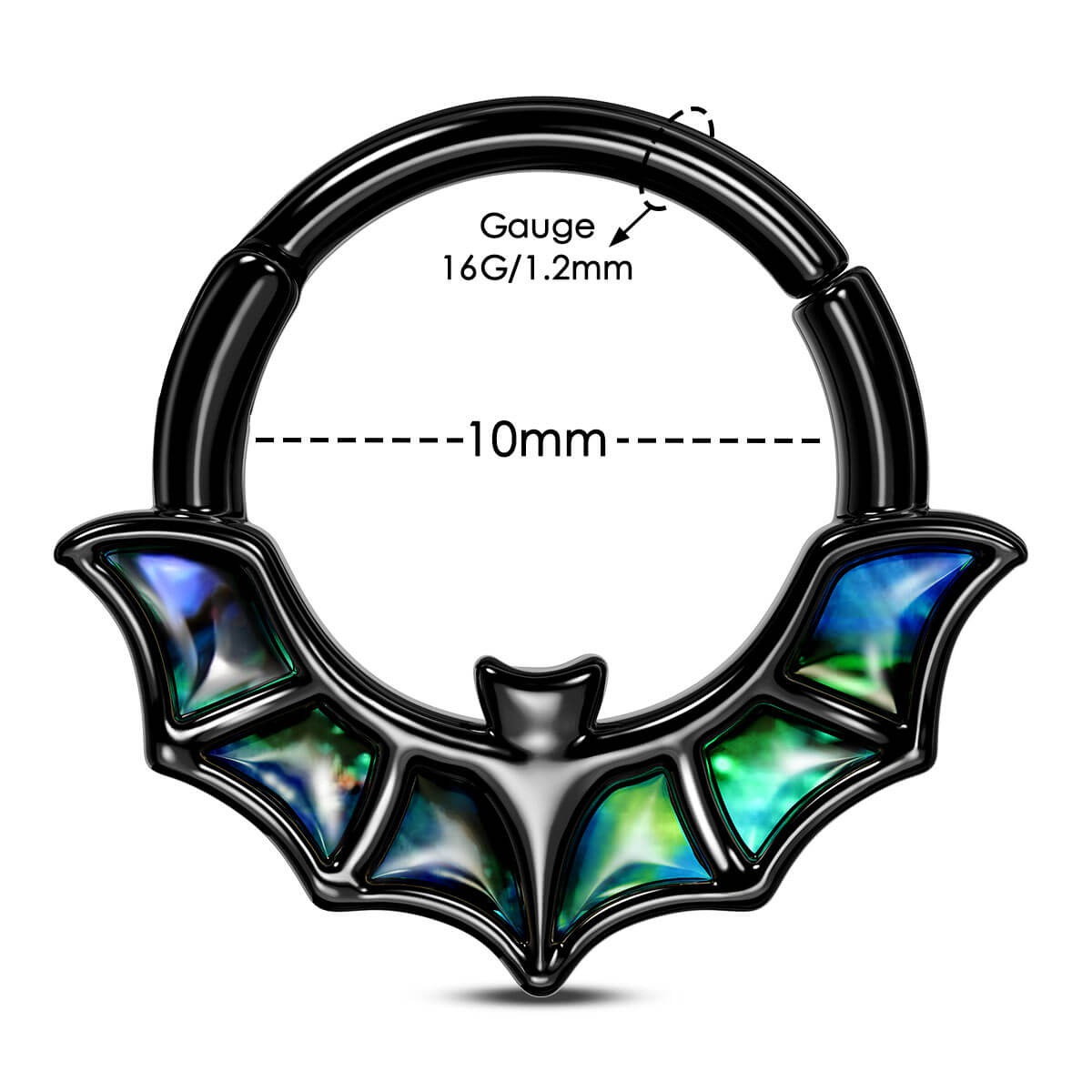 10mm bat septum ring