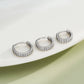 20G Double Row CZ Hinged Segment Nose Ring