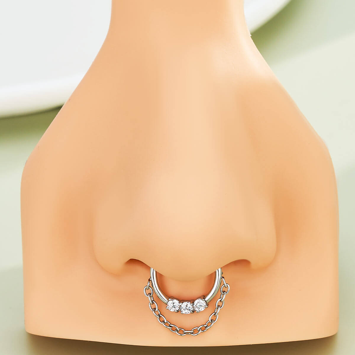 CZ chain septum ring