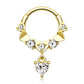 oufer gold heart septum jewelry