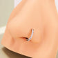 20G Entwine CZ Hinged Segment Nose Ring Cartilage Earring