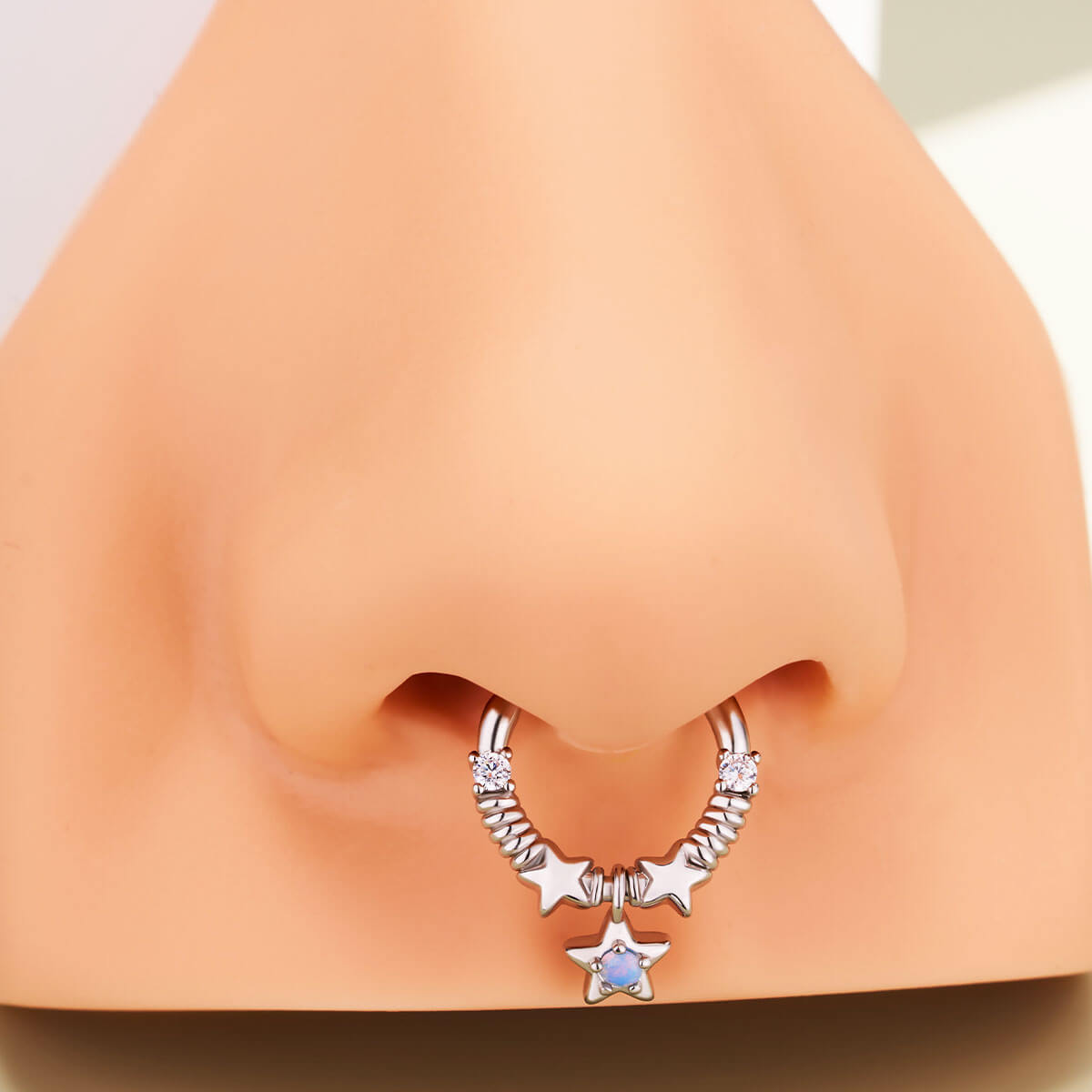 star septum piercing