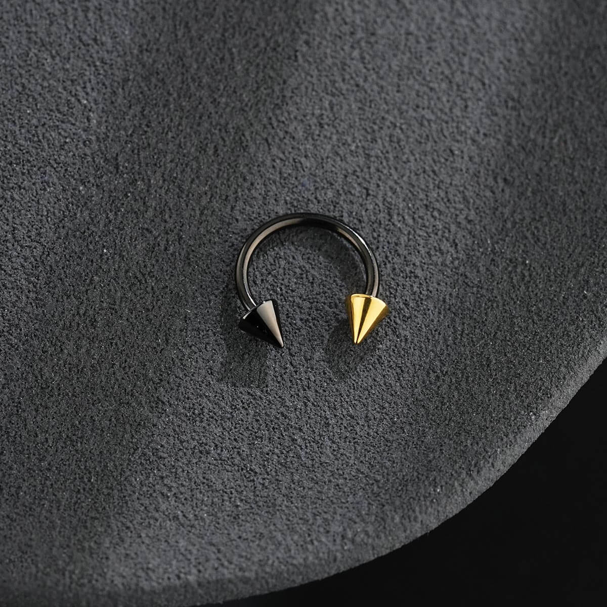 titanium black septum ring