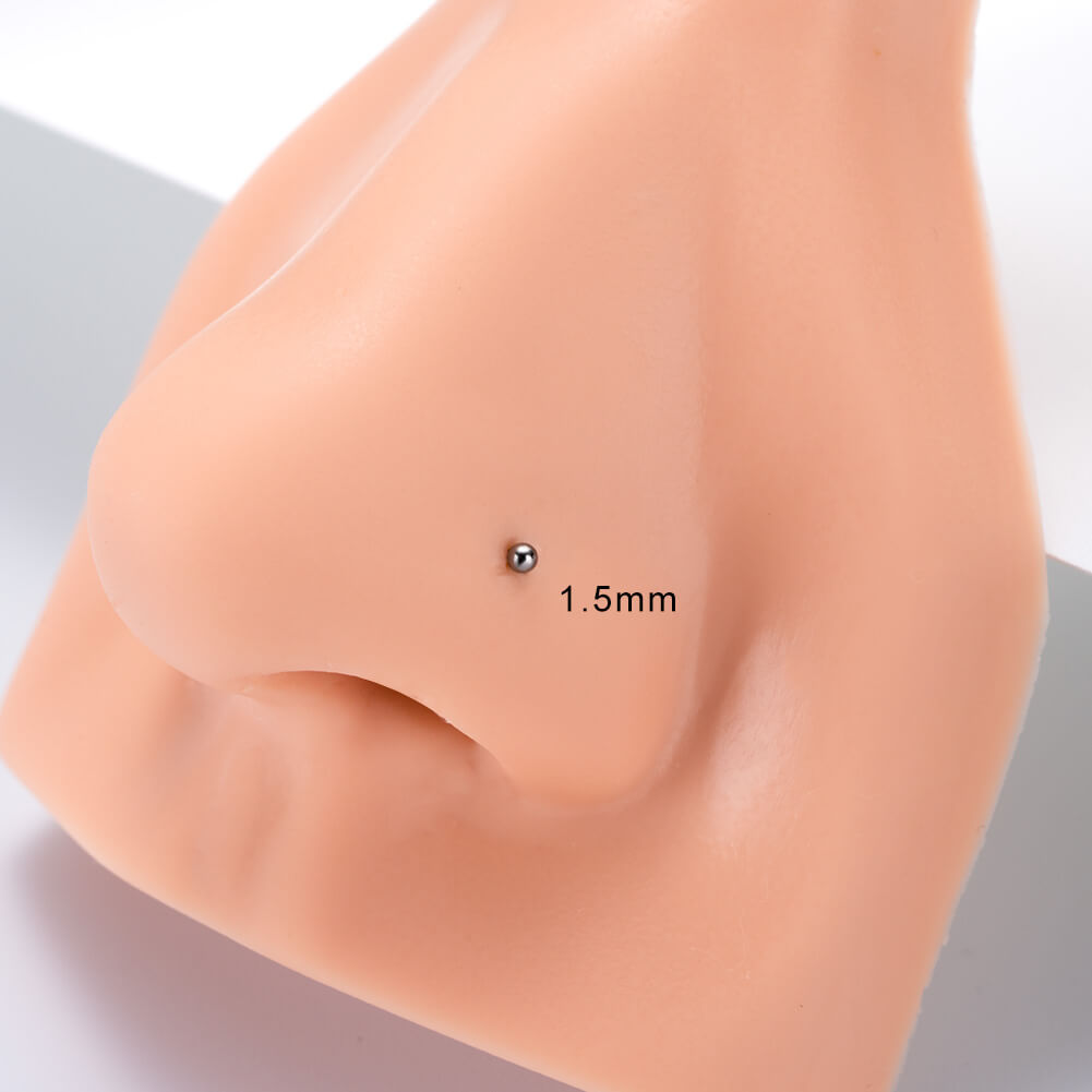 How to put in an l on sale shaped nose stud