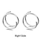 20G 2PCS Titanium Spiral Hoop Nose Rings (Left/Right)