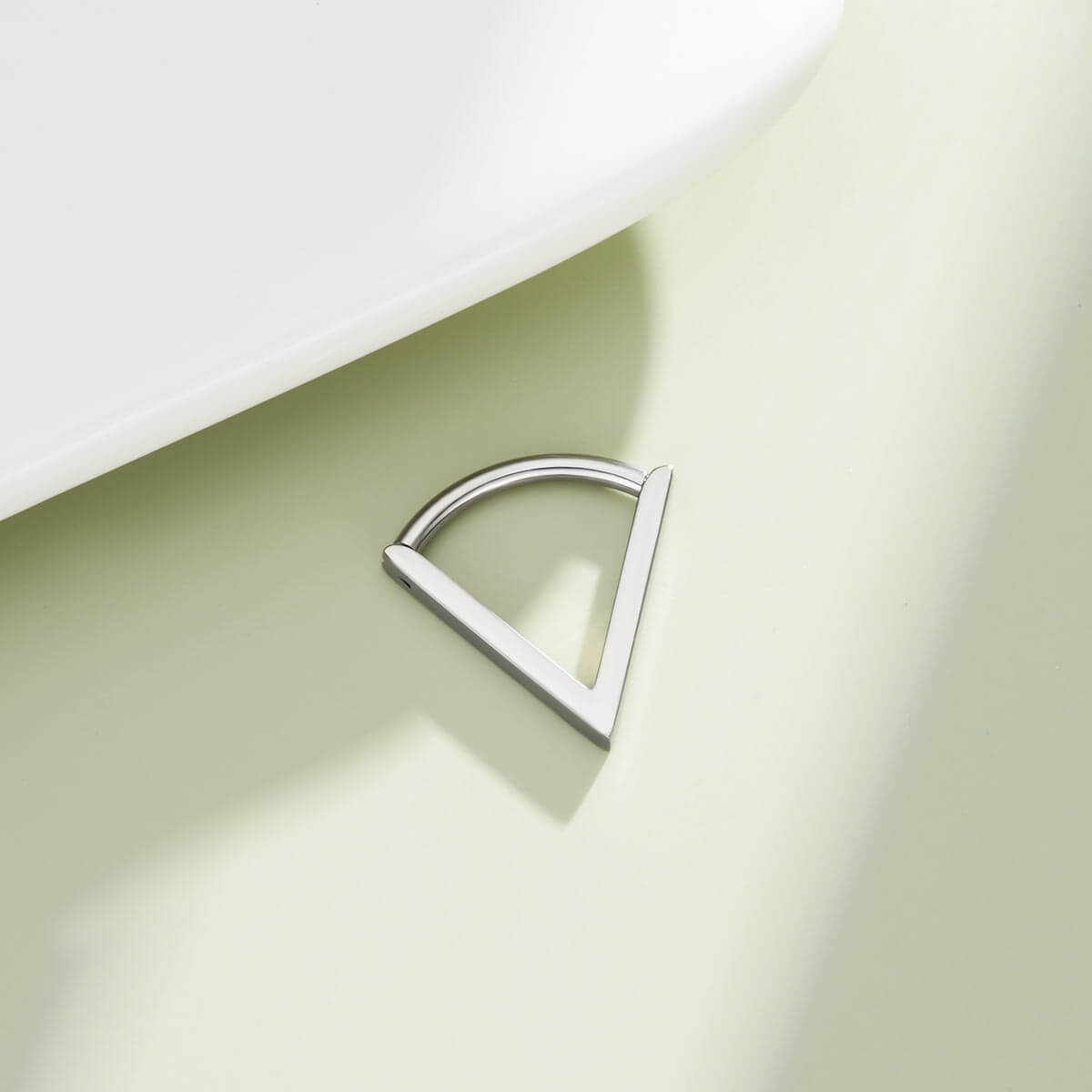 titanium triangle septum ring