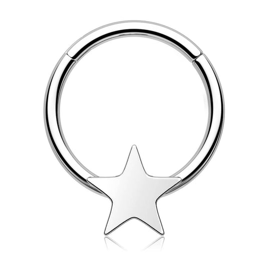 oufer pentagram septum ring