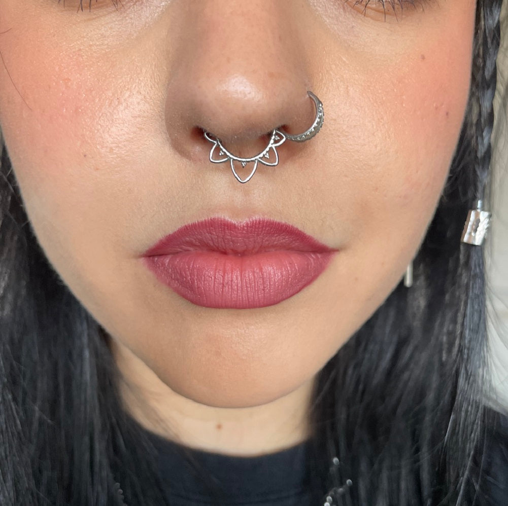 Septum titanium clearance ring