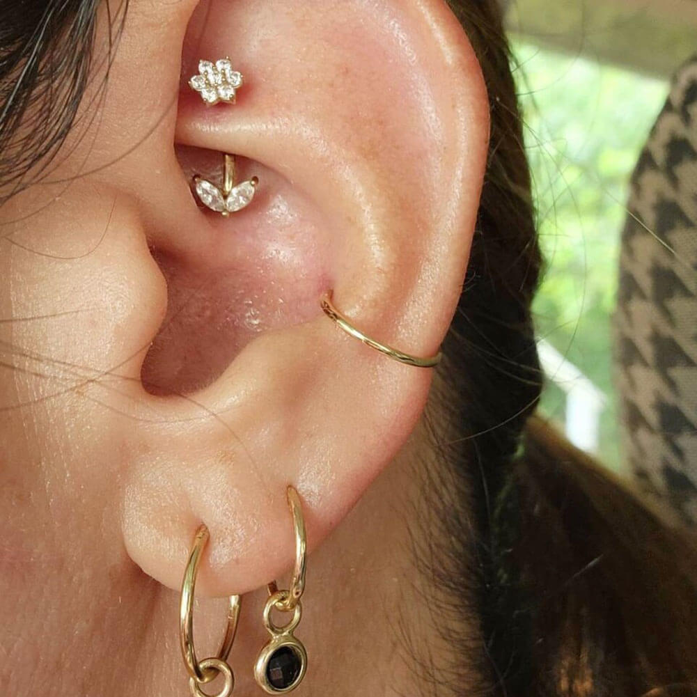 Gold piercing store jewelry