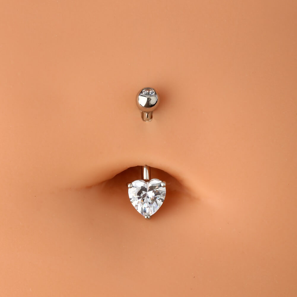 White belly sale button ring