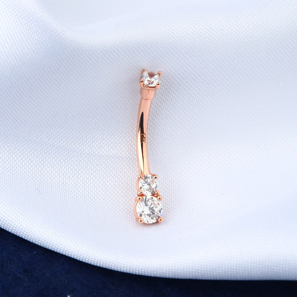 Rose gold navel on sale ring