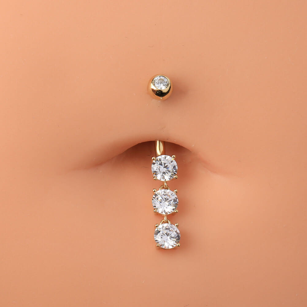 Diamond shop belly piercing