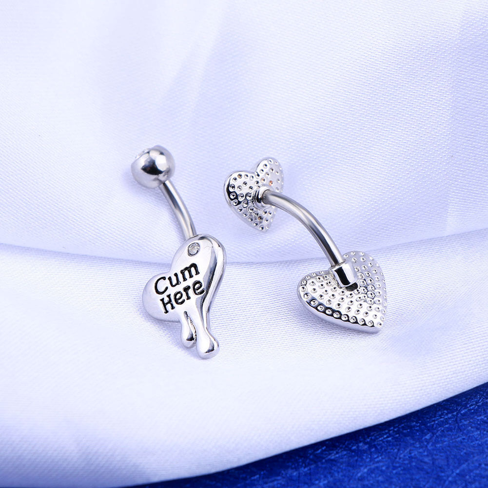 Letter belly hot sale button rings