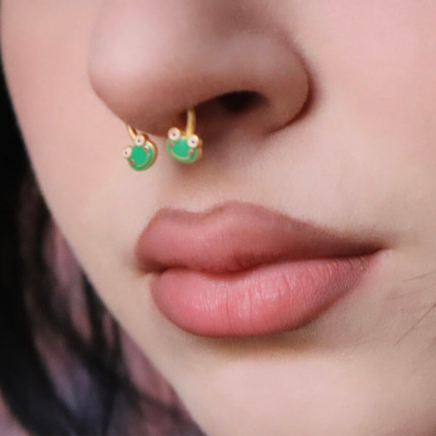 Hoop deals septum piercing