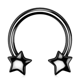 16 Gauge Star Horseshoe Septum Ring – OUFER BODY JEWELRY
