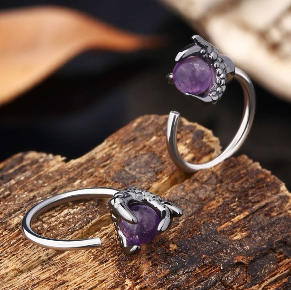 Amethyst sale nose ring