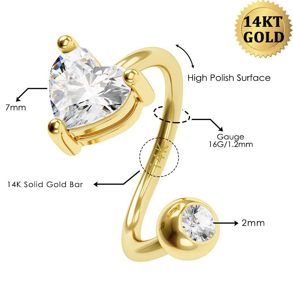 BIG VALENTINO - 18k gold piercing ring for helix tragus and others –  SÉBASTIENNE JEWELRY