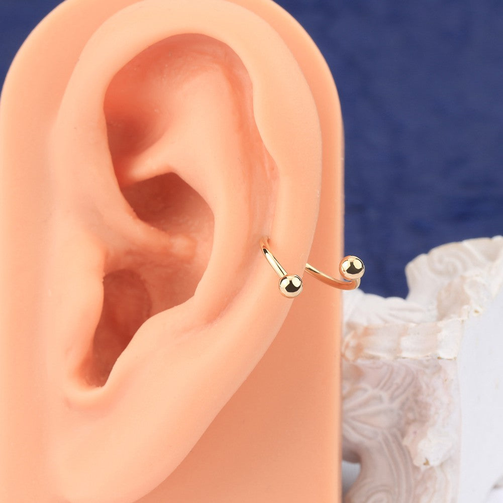 Helix Piercing Jewelry, 14ct Solid Gold