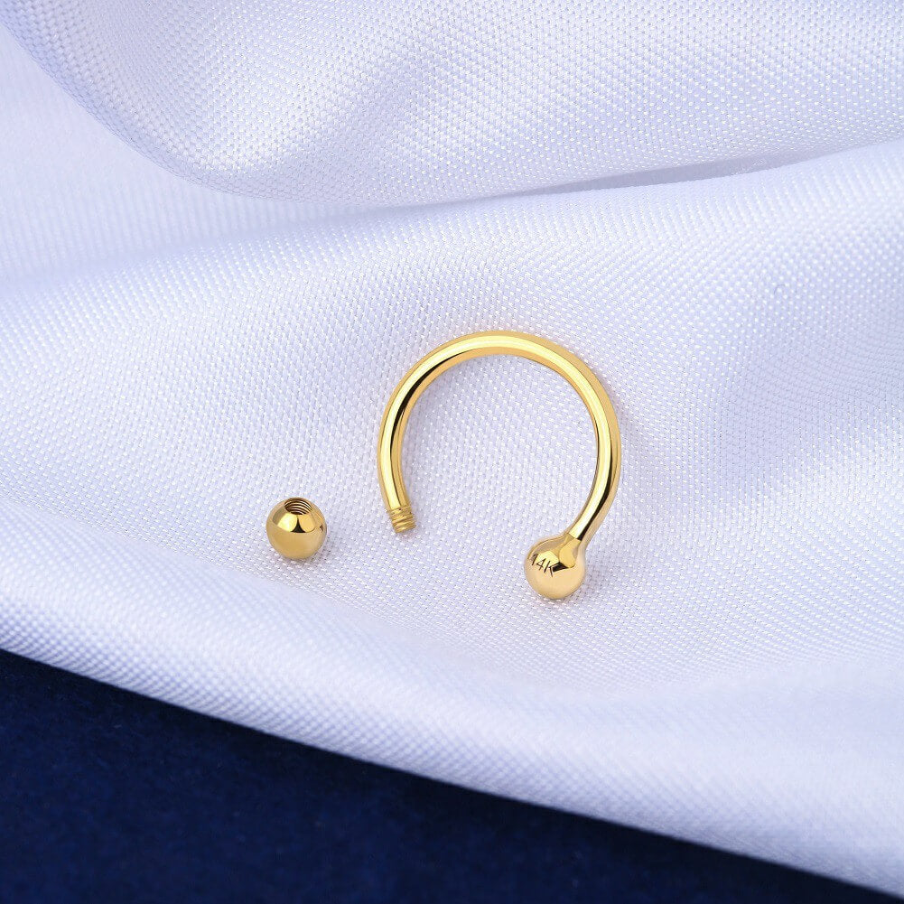 Helix horseshoe online earring