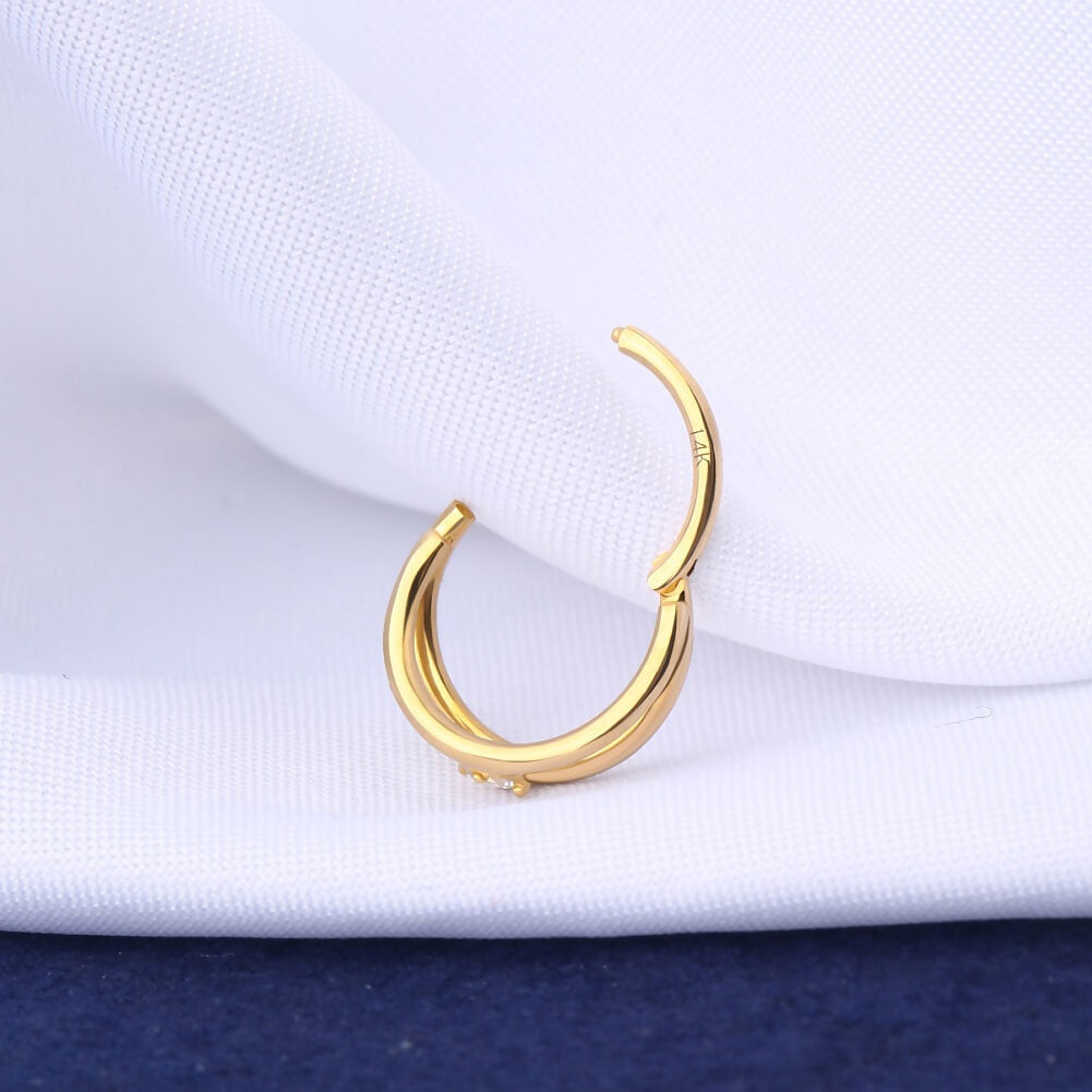 Conch piercing hot sale hoop gold